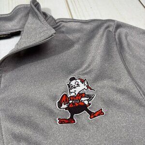 Cleveland Browns Throwback Jacket Brownie Logo Retro 1959-1969 Logo Pullover Zip